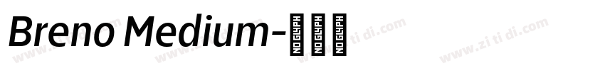 Breno Medium字体转换